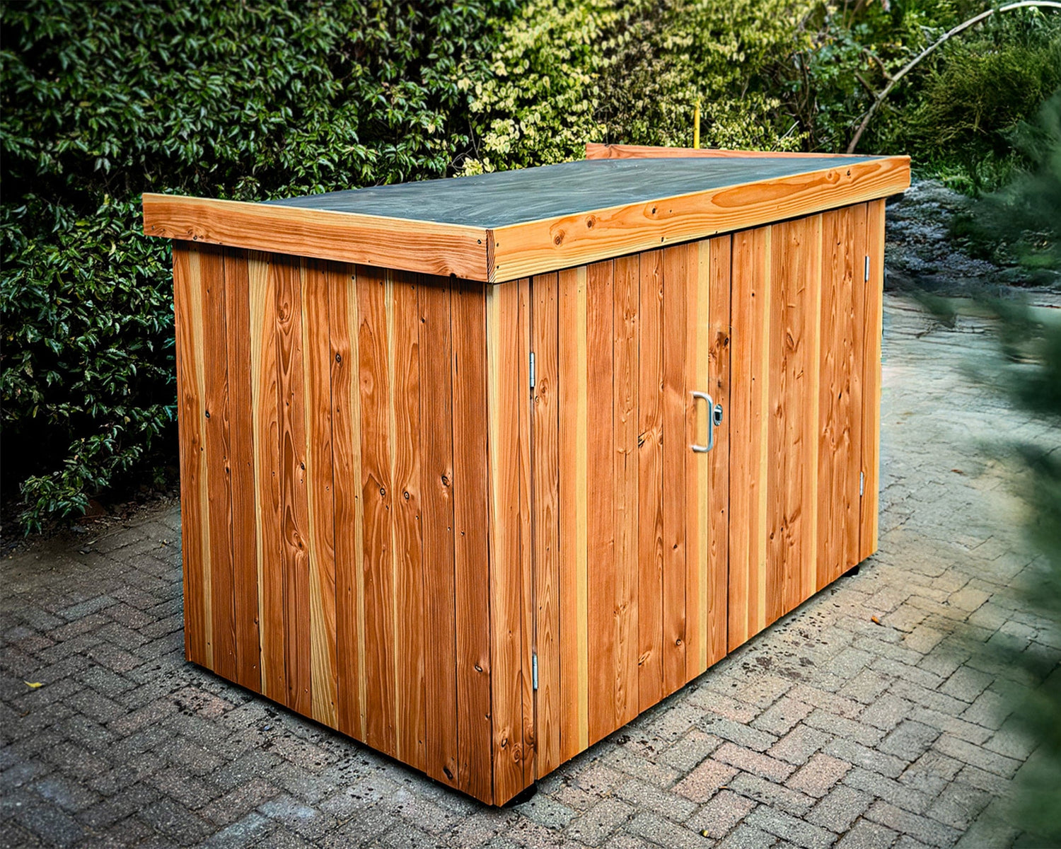 Luxury Wooden Bike Storage with EPDM Roof