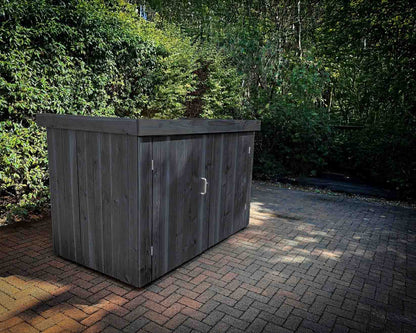 Modern Wooden Bike Shed in Anthracite